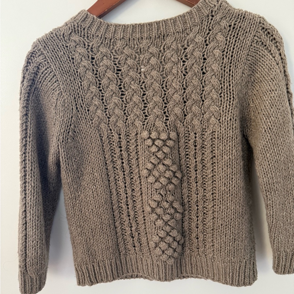 American Eagle Women's Knit Cardigan Sweater Taupe Beige Brown AEO Size S / SP - Picture 7 of 16